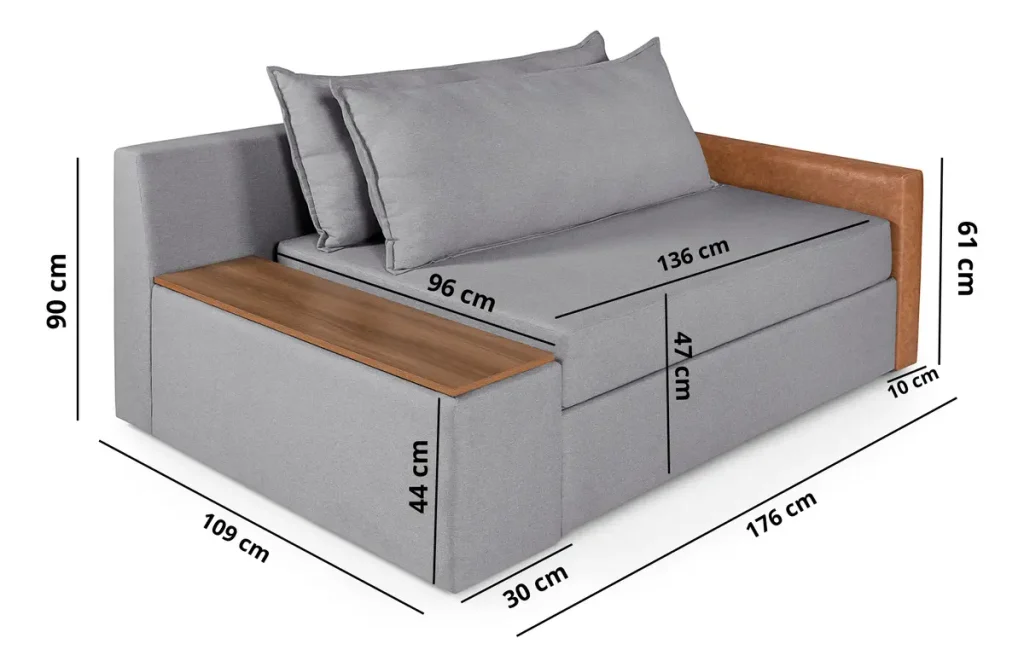 O Que É um Sofá-Cama com Baú

É um sofá-cama com um compartimento de guarda embaixo do assento. Basta levantar a estrutura para acessar esse espaço, onde cabem roupas de cama, cobertores ou caixas organizadoras.

Na prática, é sofá no dia a dia, cama quando precisa e armário para guardar o que não pode ficar à vista.