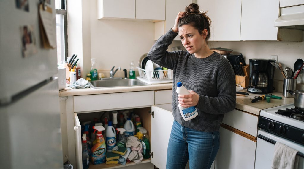 Apartamentos compactos costumam eliminar a área de serviço para ganhar metragem em outros ambientes, mas isso deixa uma dúvida prática no dia a dia: onde guardar vassoura, detergente, desinfetante e todo o resto dos produtos de limpeza? A resposta não é um único lugar mágico, e sim uma combinação de pequenos espaços que, juntos, dão conta do recado sem bagunçar a casa. Neste guia você vai ver onde encaixar cada tipo de produto de limpeza, mesmo sem um cômodo dedicado só para isso.